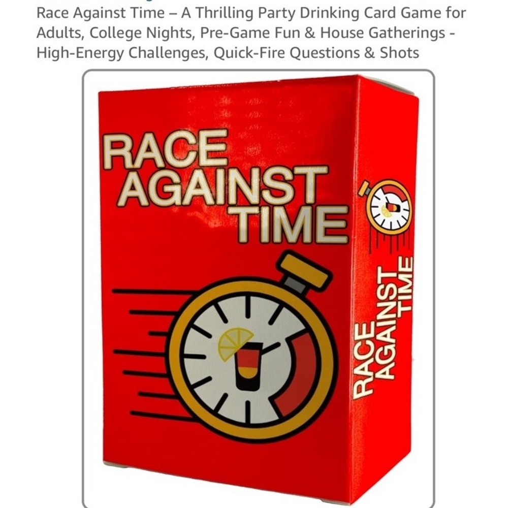 Race Against Time – A Thrilling Party Drinking Card Game for Adults(2/b30)